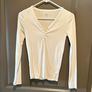 GAP ribbed long sleeve top